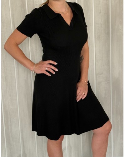 Malycia - Robe patineuse style polo - élégante & taille unique